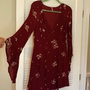 Free people dress with bell sleeves